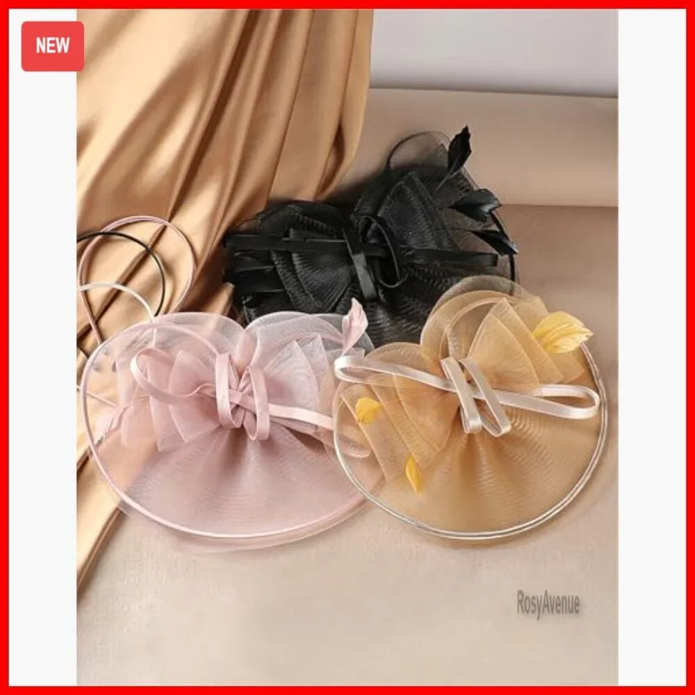 Derby Tea Party Hat with Hairpin for Women Prom Events Renaissance